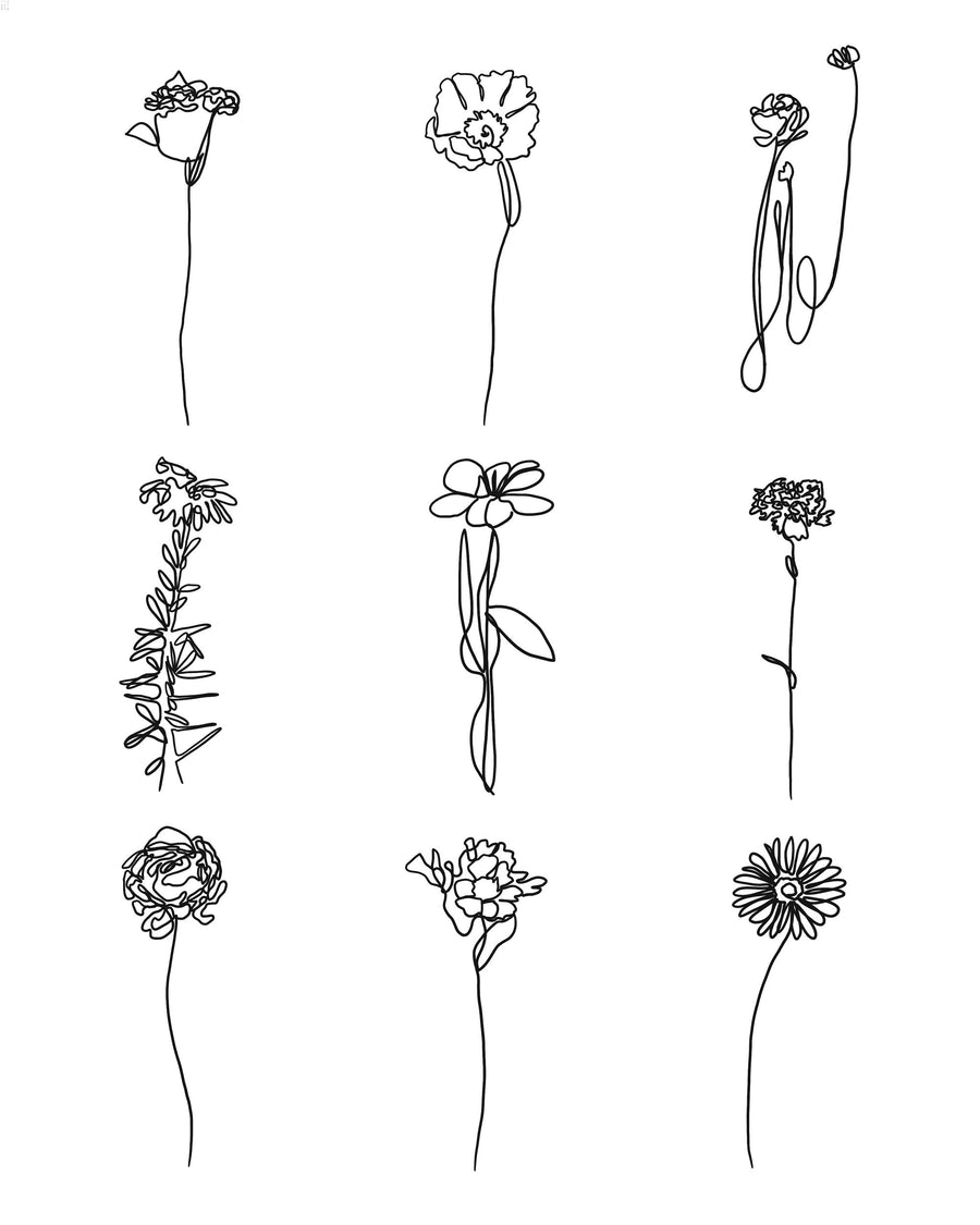 Line Flowers