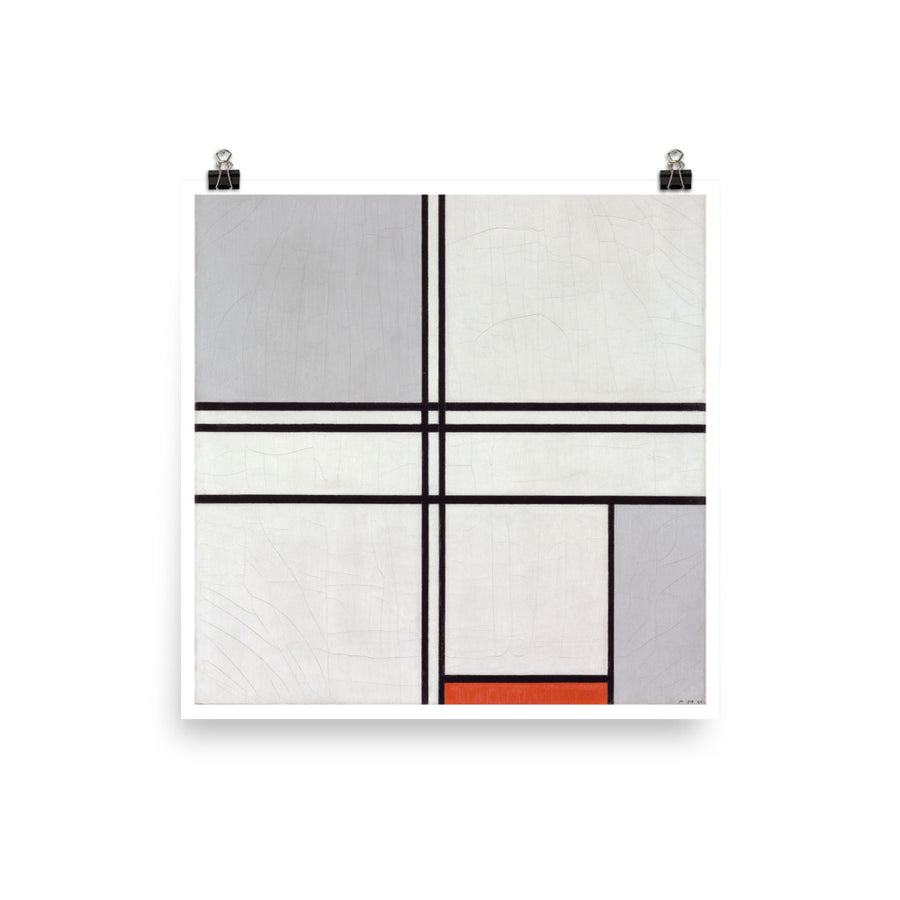 Vintage 1949 Composition (No. 1) Gray-Red
