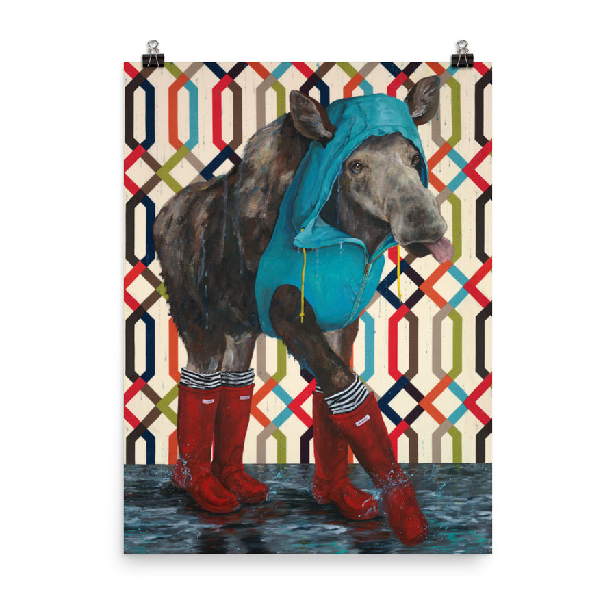 Prancing in the rain