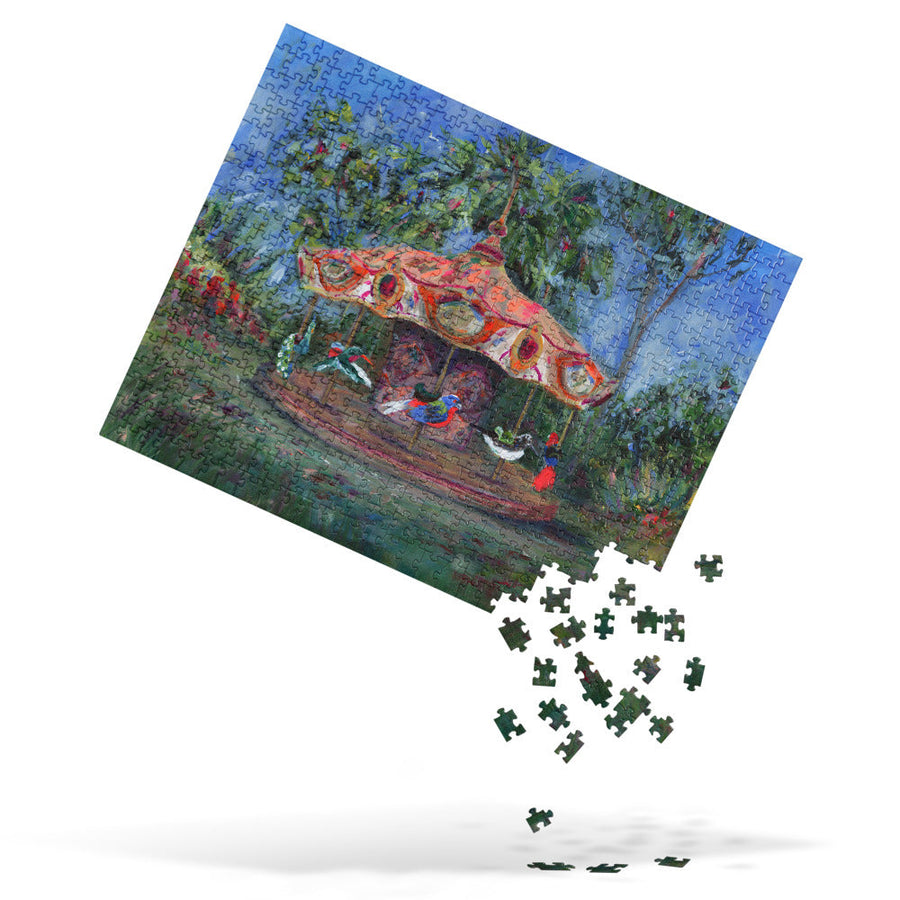 Birdie-Go Round 250 and 500 piece Jigsaw puzzle